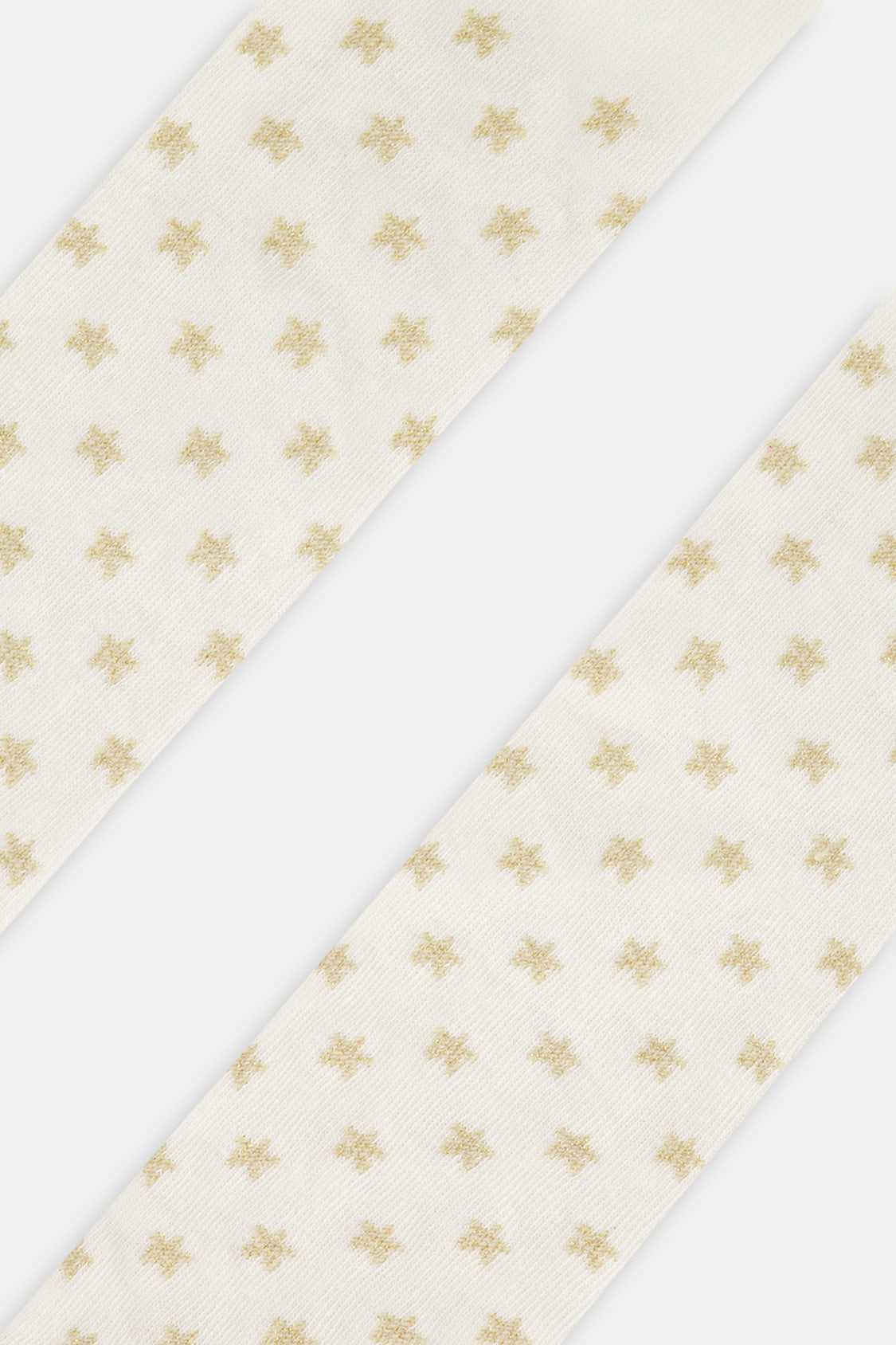 Knit Heart Tights Off-White - Image 4