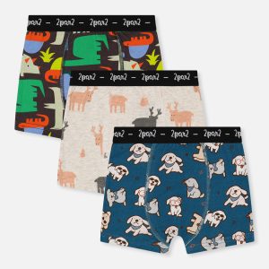 Boxer Pack Of 3 Animal Prints