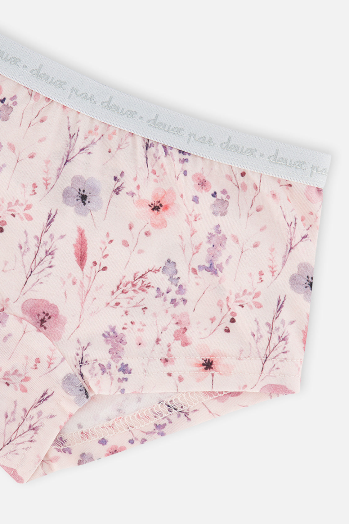 Boyshort Panty Pack Of 3 Pink Floral Prints - Image 3
