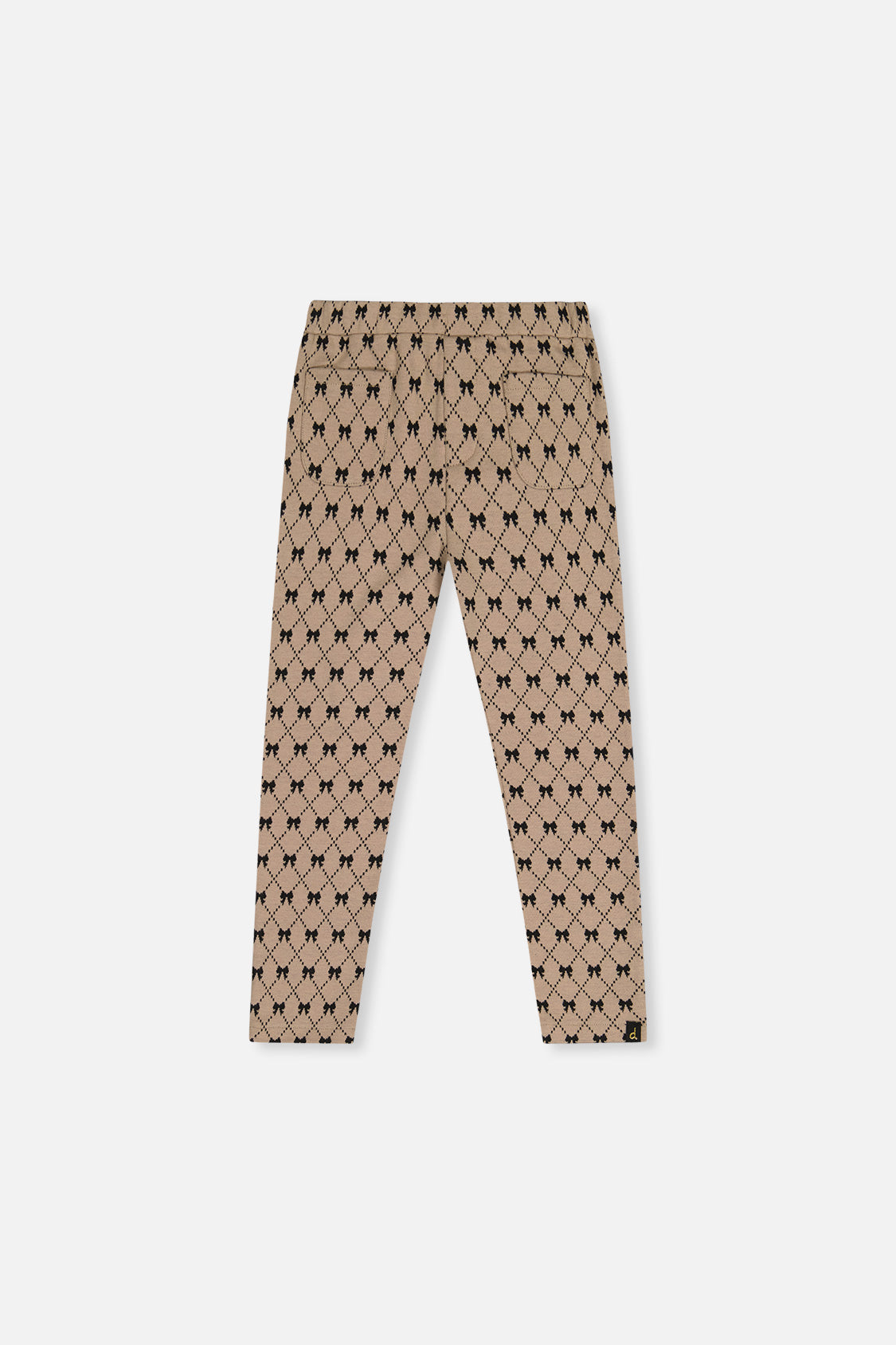 Treggings Beige Bow Tie Print - Image 9
