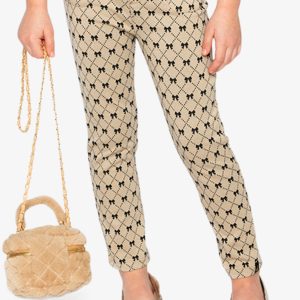 Alternative view of Treggings Beige Bow Tie Print