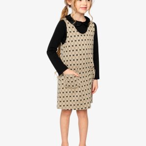 Alternative view of Jumper Beige Bow Tie Print