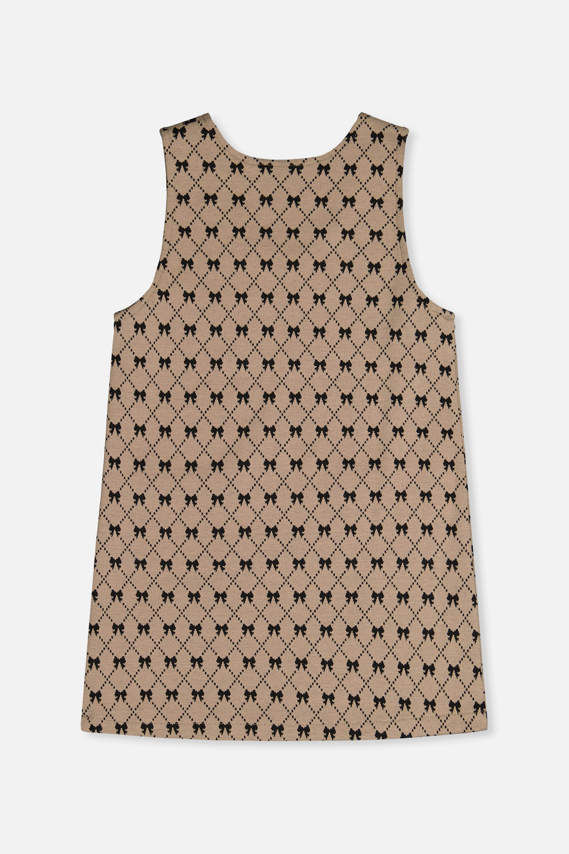 Jumper Beige Bow Tie Print - Image 5