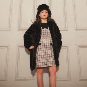 Alternative view of Faux Fur Long Coat Black