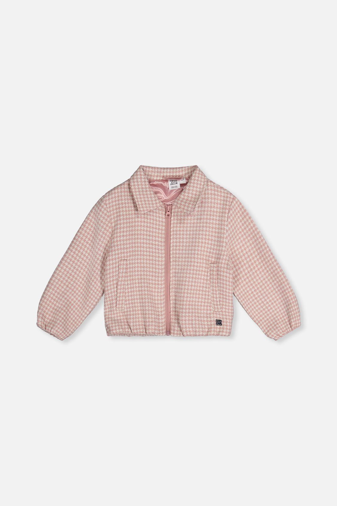 Bomber Jacket Pink Houndstooth - Image 10