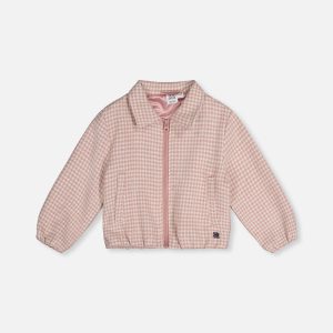 Bomber Jacket Pink Houndstooth - Image 7