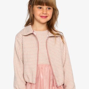 Bomber Jacket Pink Houndstooth - Image 3