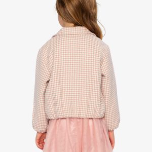 Bomber Jacket Pink Houndstooth - Image 5
