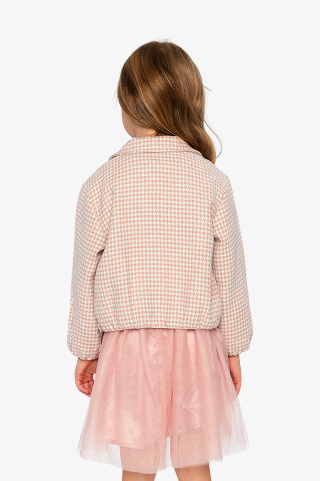 Bomber Jacket Pink Houndstooth - Image 5