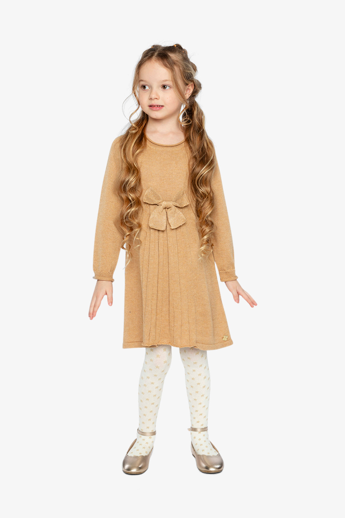 Knitted Dress Brown Cinnamon - Image 2