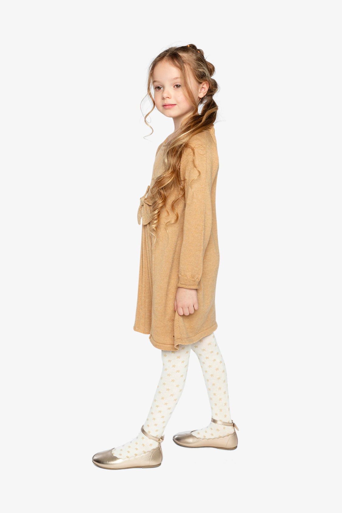 Knitted Dress Brown Cinnamon - Image 4