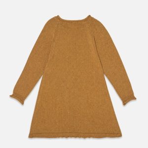 Knitted Dress Brown Cinnamon - Image 3