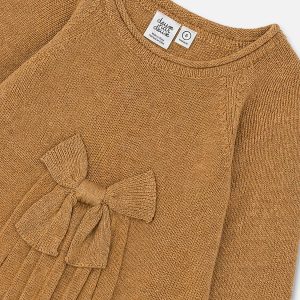 Knitted Dress Brown Cinnamon - Image 5