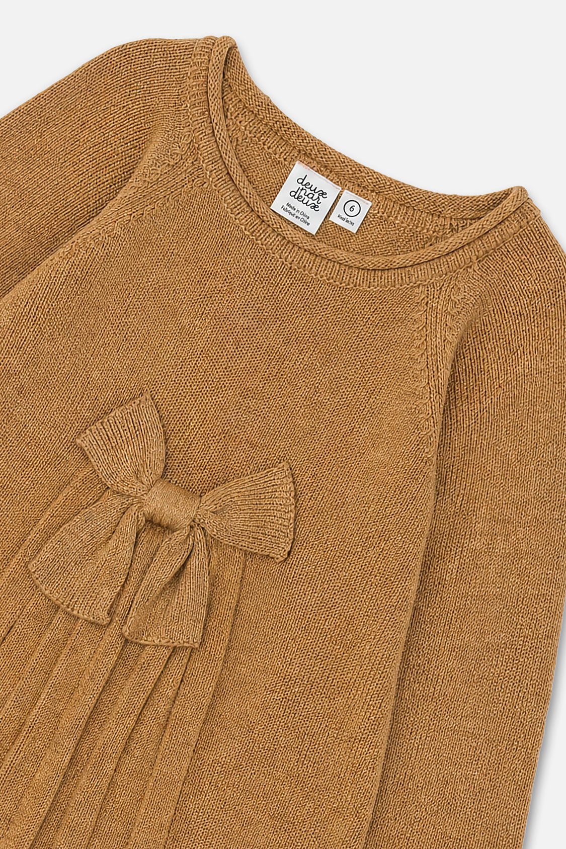 Knitted Dress Brown Cinnamon - Image 5