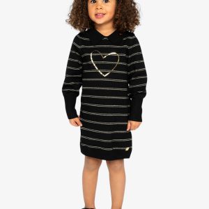 Alternative view of Knitted Dress Black And Gold