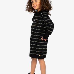 Knitted Dress Black And Gold - Image 3