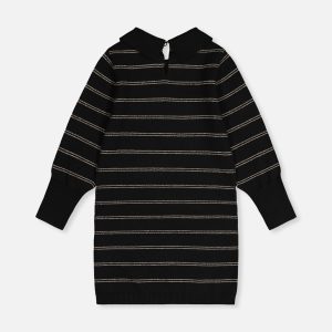 Knitted Dress Black And Gold - Image 5