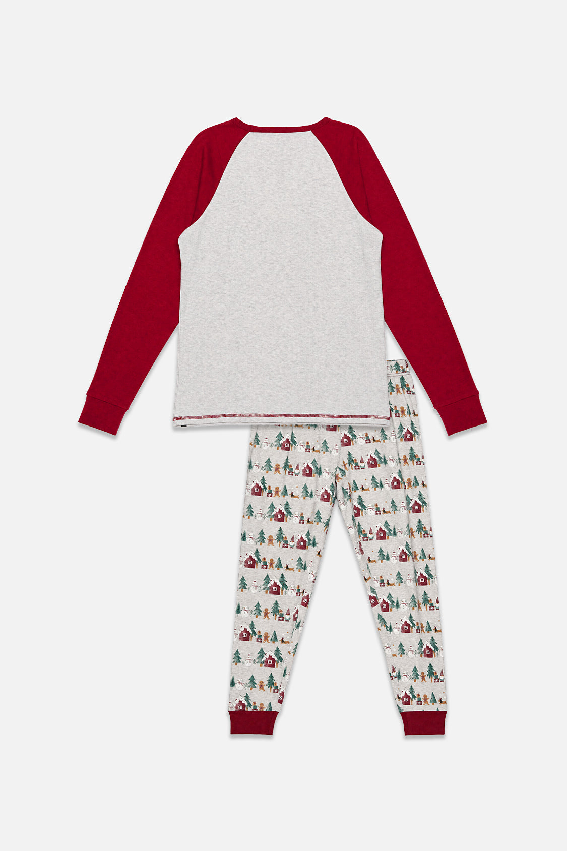 Men Two Piece Christmas Pajama Set Holiday Print - Image 2