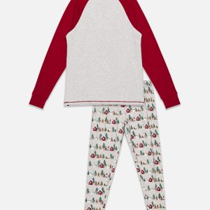 Women Two Piece Christmas Pajama Set Holiday Print - Image 4