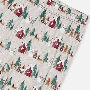 Women Two Piece Christmas Pajama Set Holiday Print - Image 3
