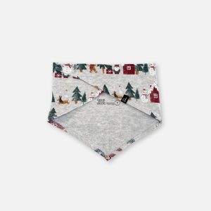 Alternative view of Organic Cotton One Piece Christmas Bandana For Dogs Holiday Print