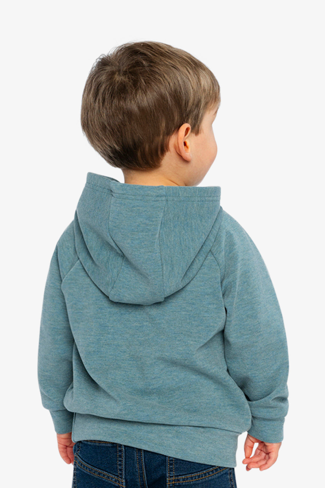 Hoodie With Screenprint Pale Turquoise - Image 5