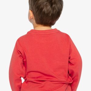 Long Sleeve Organic Cotton T-Shirt Rose Orange - Image 5