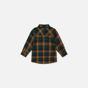 Alternative view of Baby Plaid Shirt Orange, Blue And Green