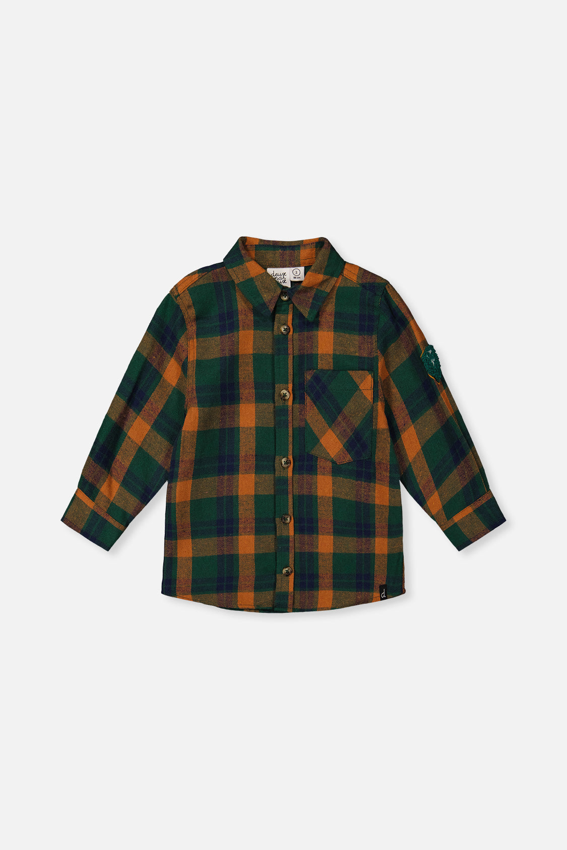 Plaid Shirt Orange, Blue And Green - Image 9