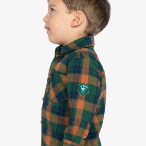 Plaid Shirt Orange, Blue And Green - Image 5