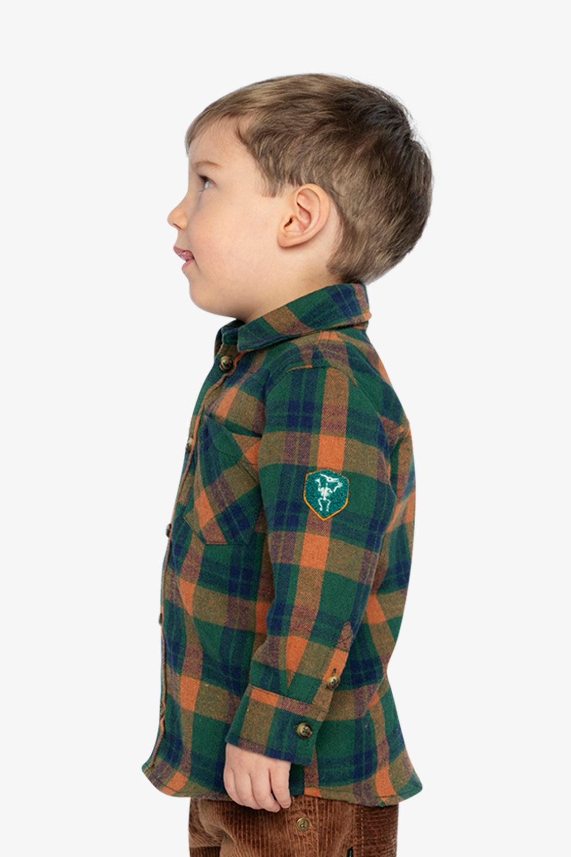 Plaid Shirt Orange, Blue And Green - Image 5