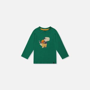 Baby Long Sleeve Organic Cotton T-Shirt Green