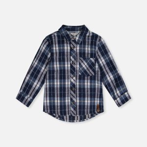 Flannel Shirt Blue And White Plaid