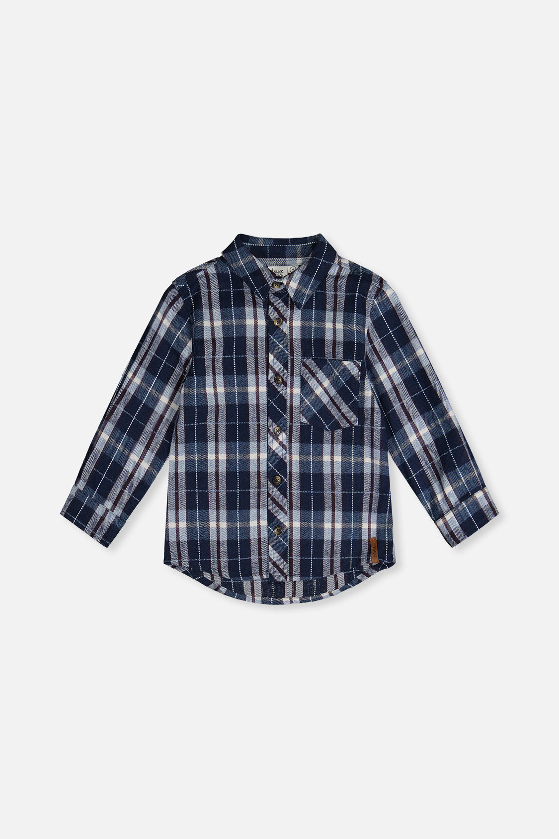 Flannel Shirt Blue And White Plaid - Image 6