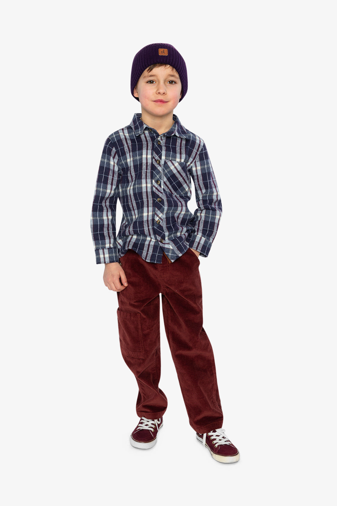 Flannel Shirt Blue And White Plaid - Image 5