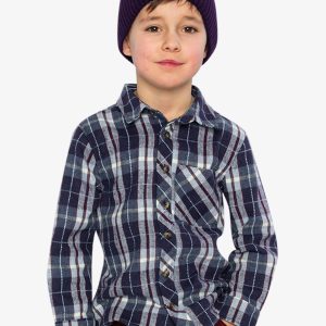 Alternative view of Flannel Shirt Blue And White Plaid