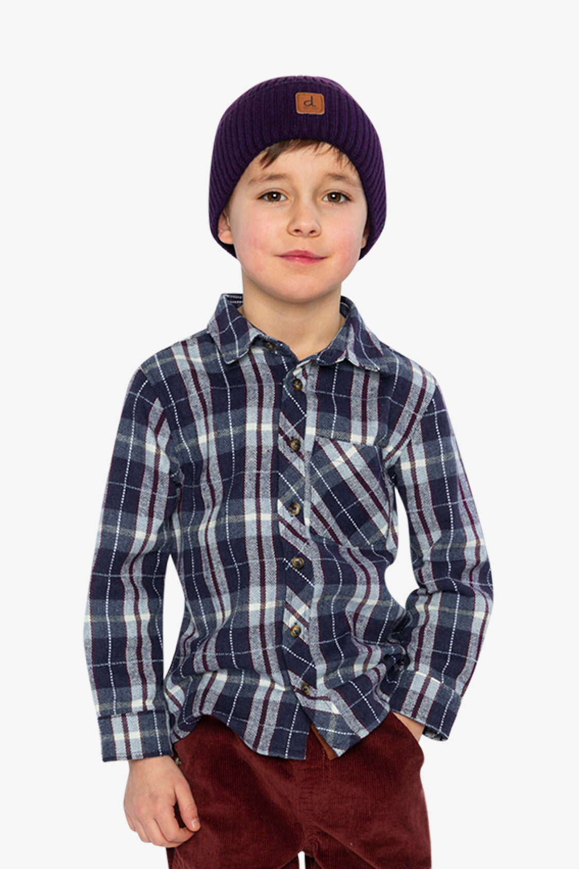 Flannel Shirt Blue And White Plaid - Image 2