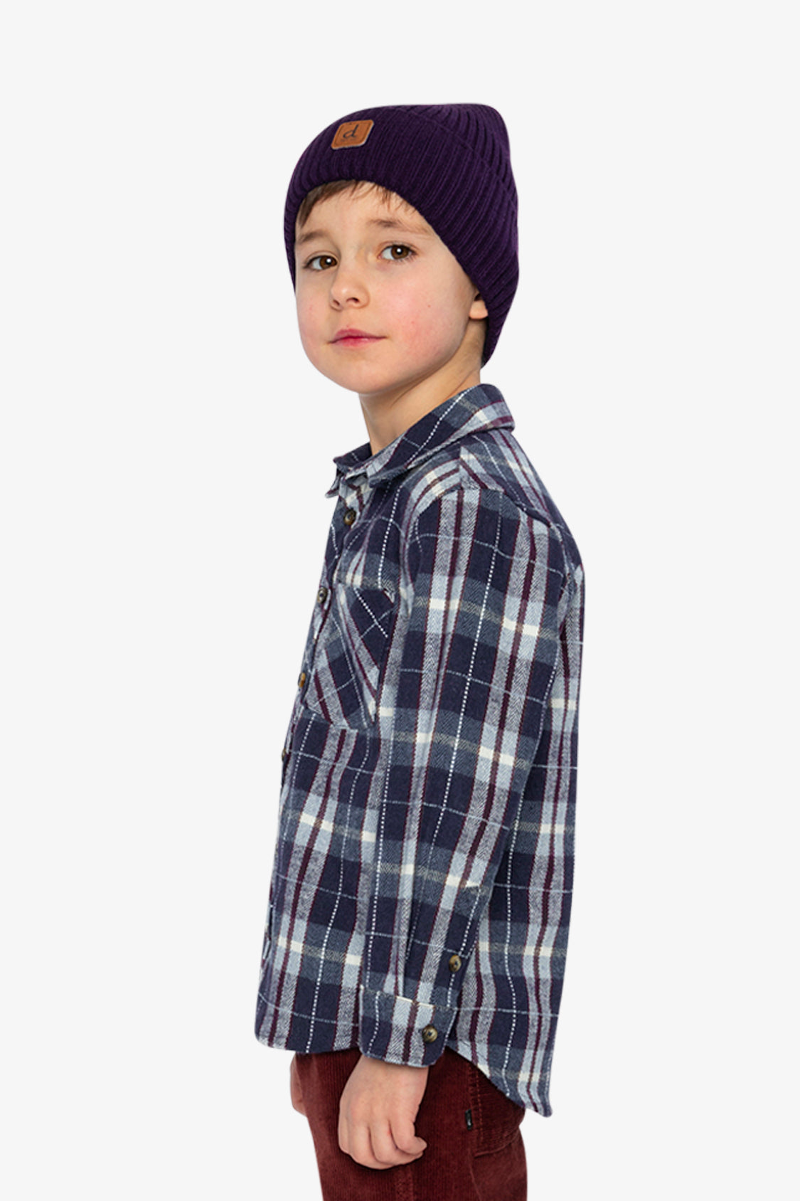 Flannel Shirt Blue And White Plaid - Image 3