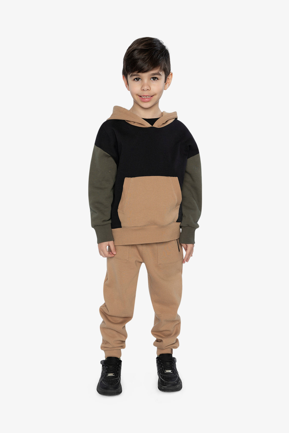 Fleece Sweatpants With Pockets Brown Tannin - Image 5