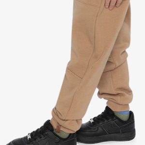 Fleece Sweatpants With Pockets Brown Tannin - Image 3
