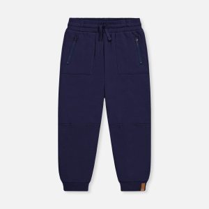 Fleece Sweatpants With Pockets Dark Blue - Image 6