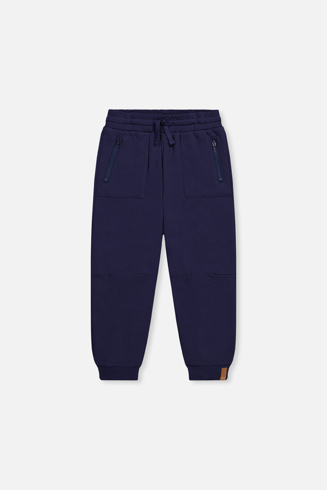 Fleece Sweatpants With Pockets Dark Blue - Image 7