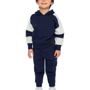 Fleece Sweatpants With Pockets Dark Blue - Image 5