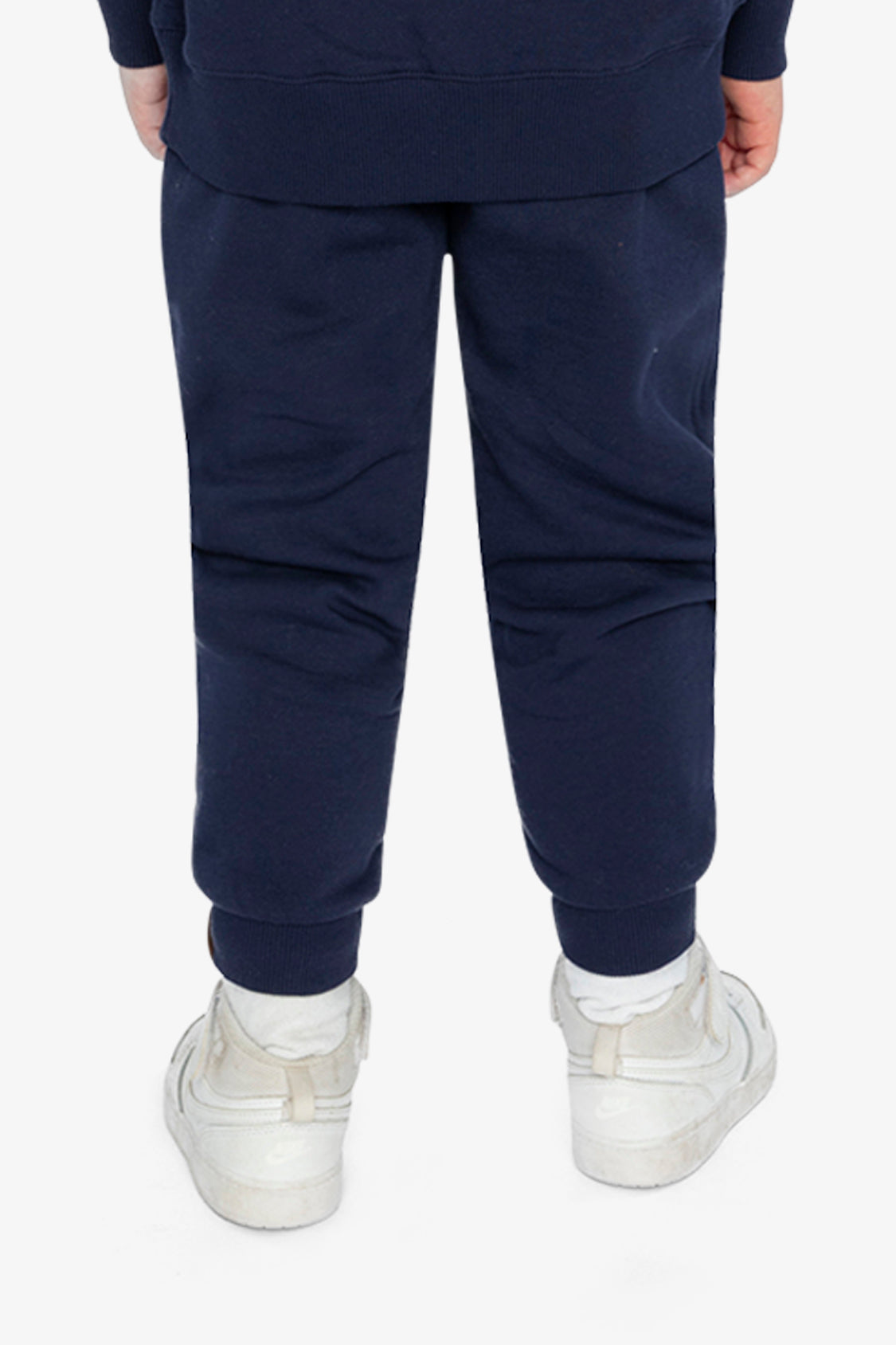 Fleece Sweatpants With Pockets Dark Blue - Image 4