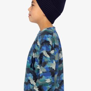 Fleece Sweatshirt Blue And Grey Camouflage - Image 3