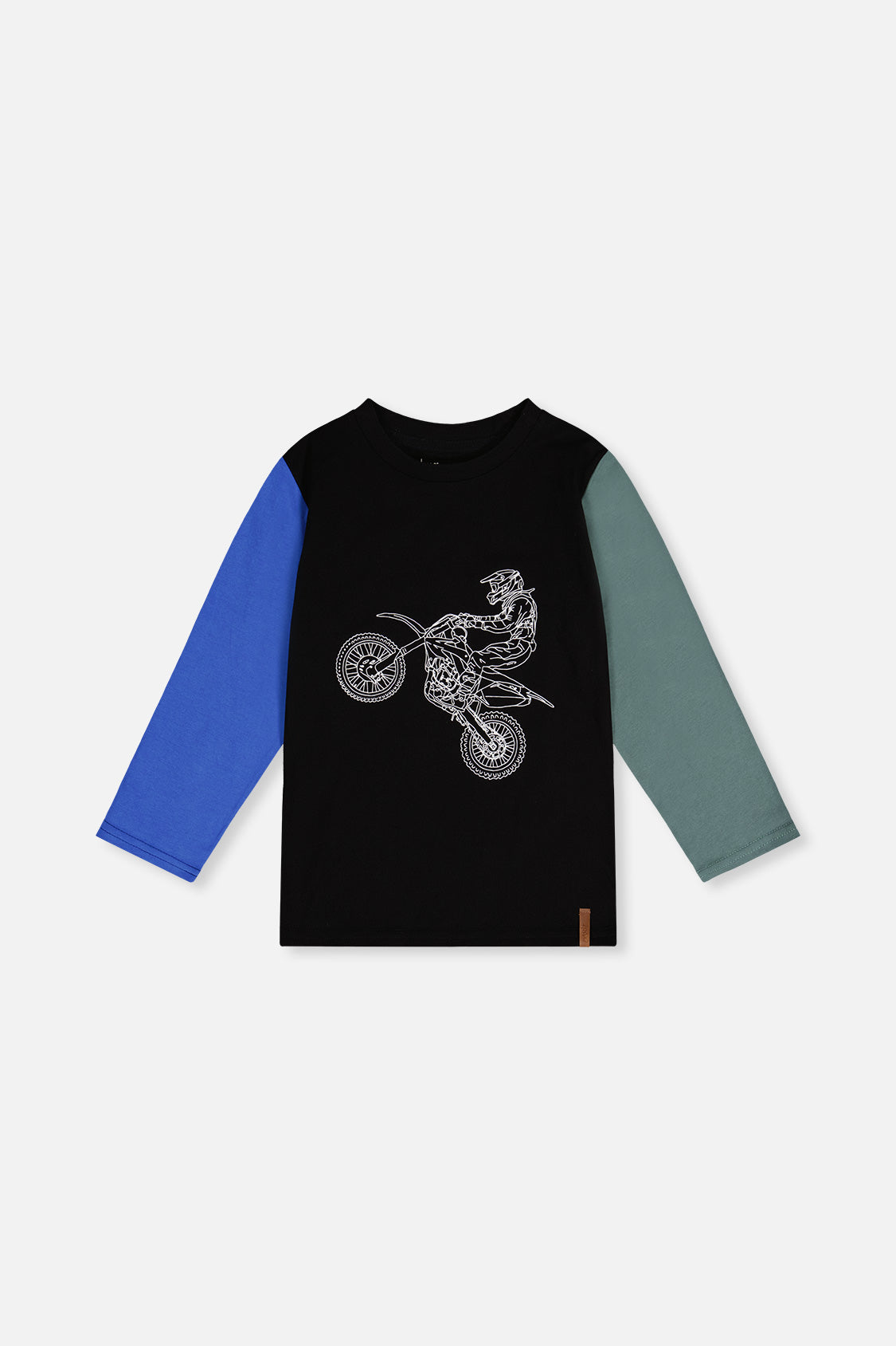 Long Sleeve T-Shirt Black, Blue And Green - Image 10
