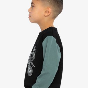Long Sleeve T-Shirt Black, Blue And Green - Image 3