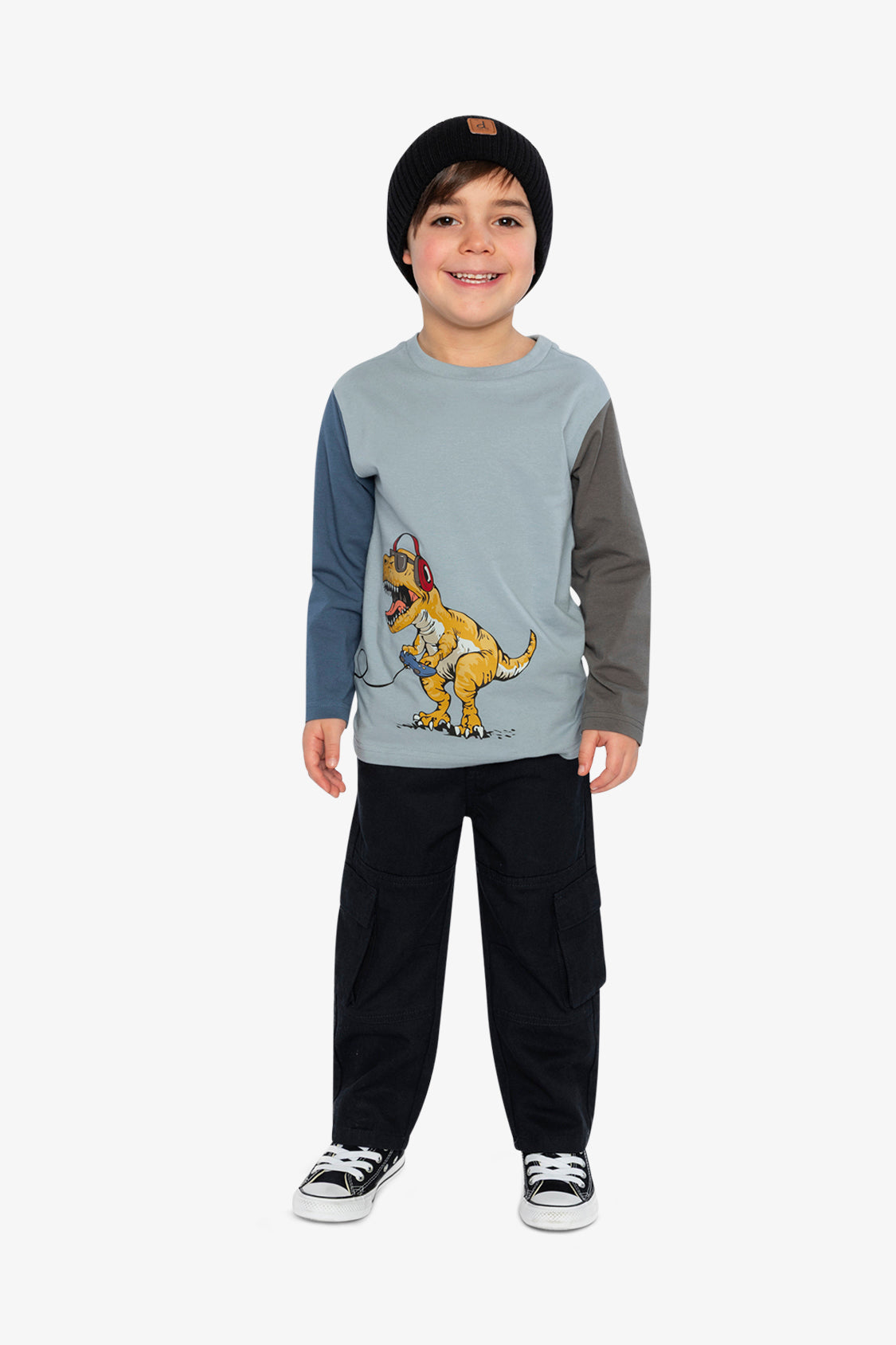Long Sleeve Organic Cotton T-Shirt Sky Blue - Image 5