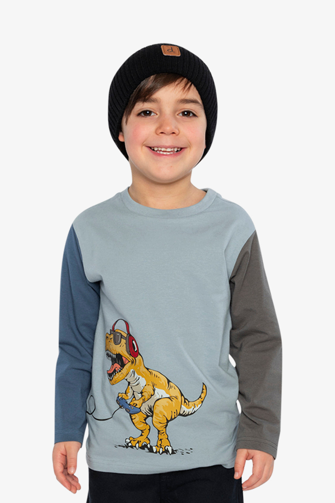 Long Sleeve Organic Cotton T-Shirt Sky Blue - Image 2