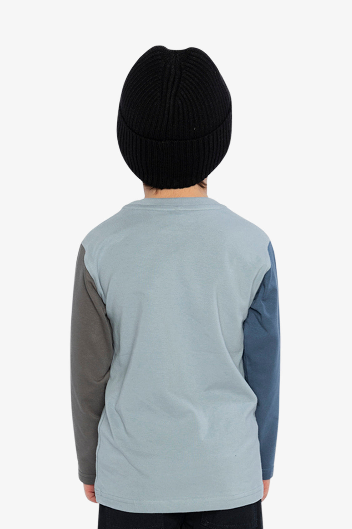 Long Sleeve Organic Cotton T-Shirt Sky Blue - Image 4